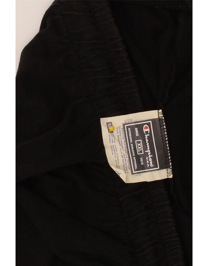 CHAMPION Mens Sport Shorts 2XL Black Cotton Vintage Champion and Second-Hand Champion from Messina Hembry 