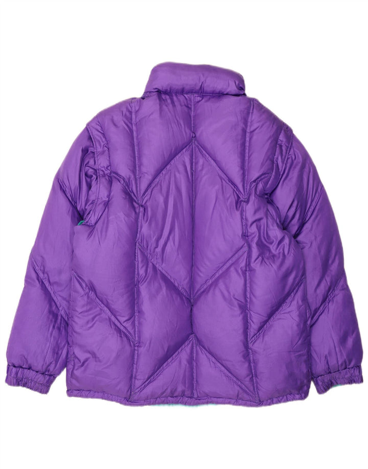Dolomite Veste matelassée réversible à capuche pour femme UK 16 Large Bleu Polyester