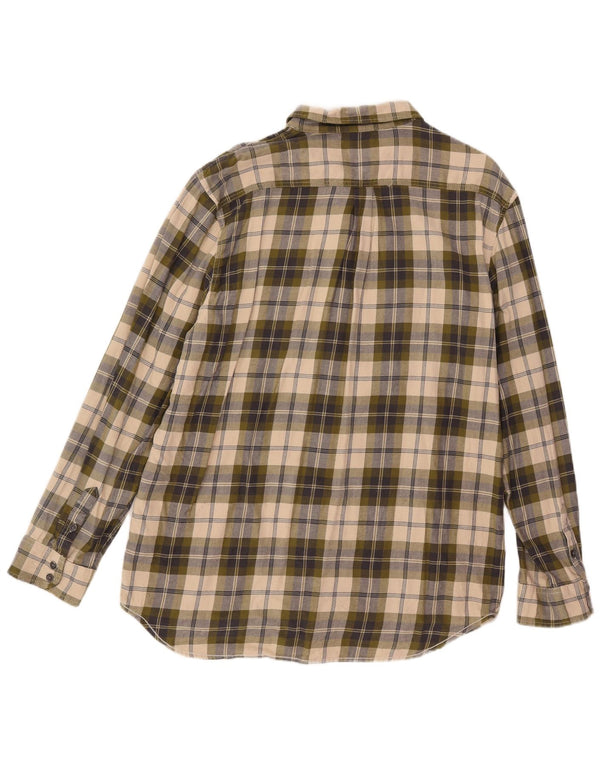 Vans Mens Classic Fit Flannel Shirt XL Green Check Cotton