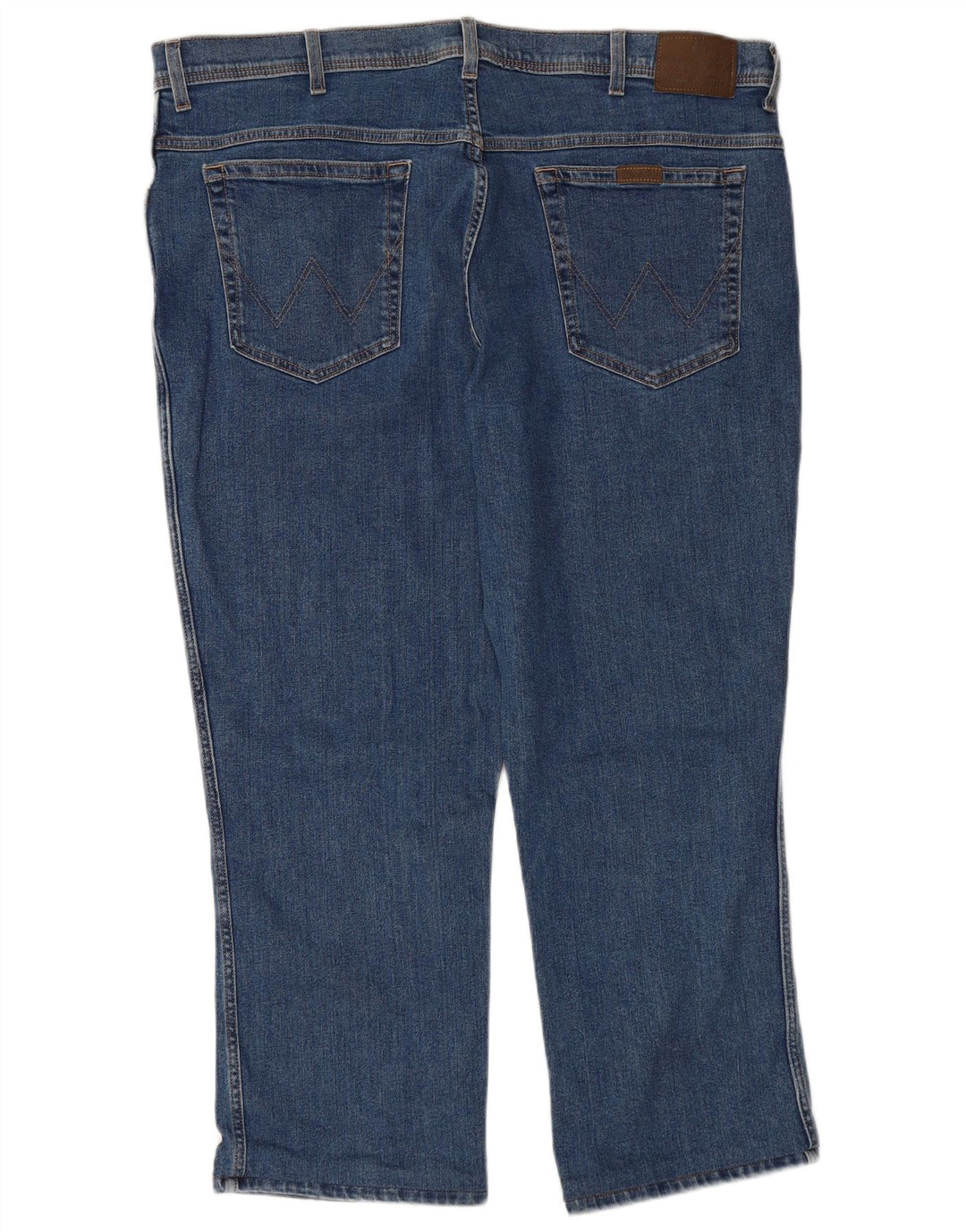 WRANGLER Jean court coupe classique pour homme W44 L26 en coton bleu