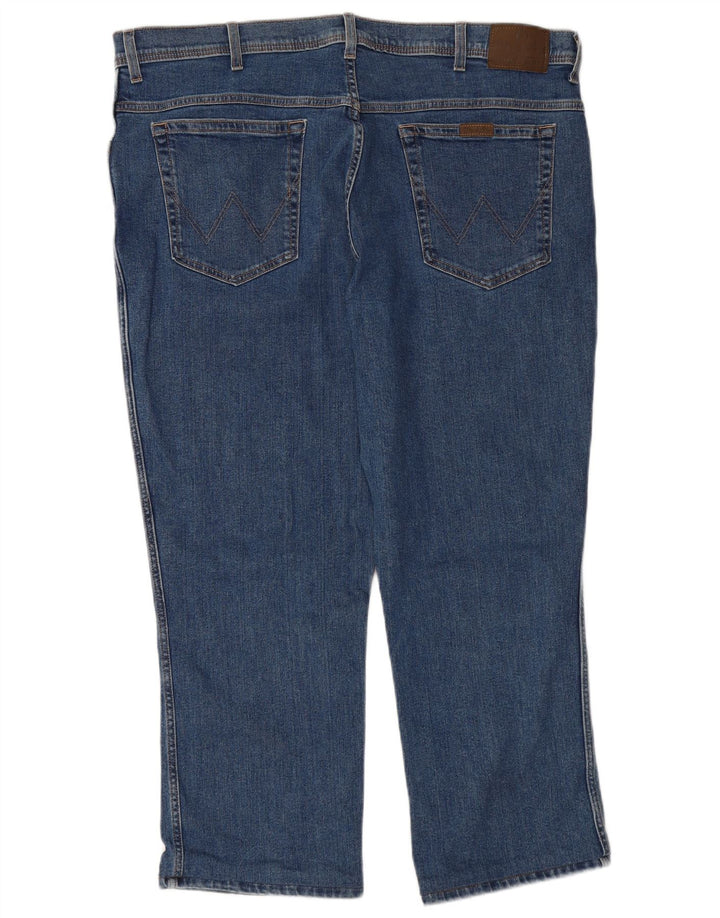 WRANGLER Jean court coupe classique pour homme W44 L26 en coton bleu