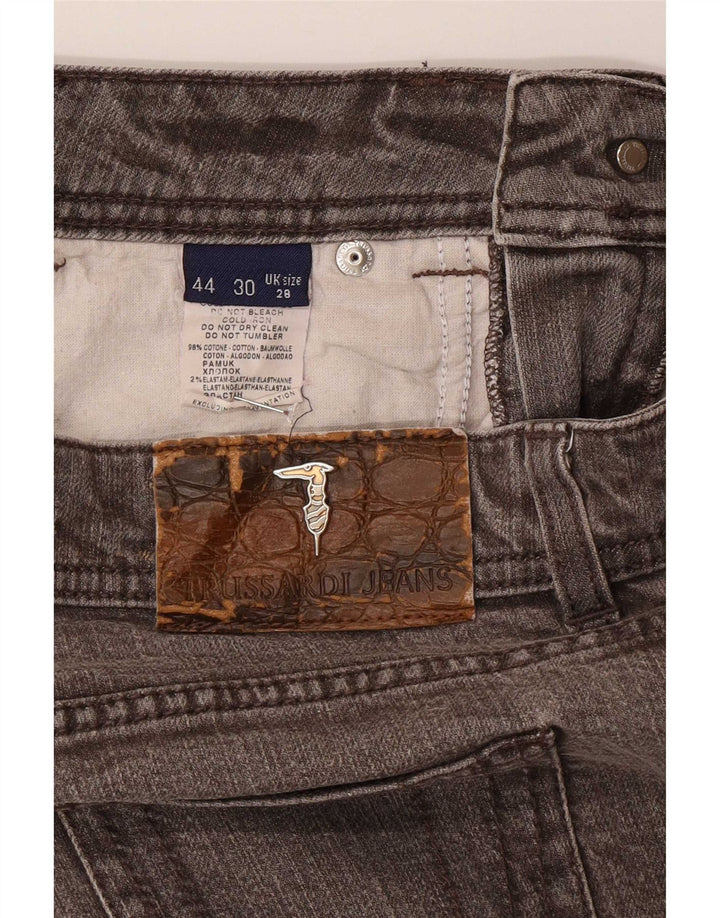 Trussardi Femme Jean Droit W28 L30 Marron Coton