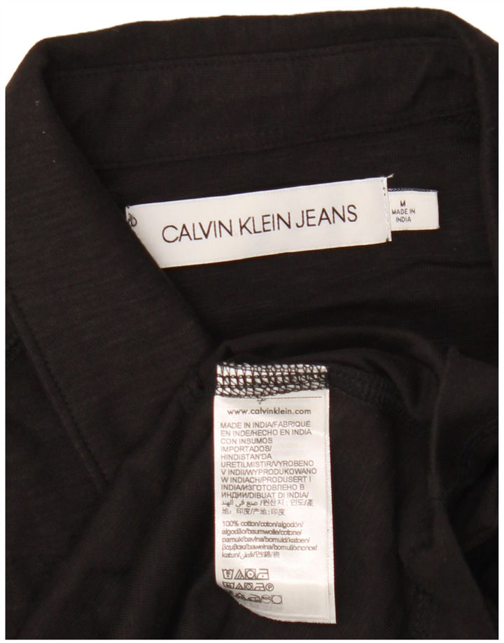 CALVIN KLEIN JEANS Polo Graphique Homme Noir Moyen Coton