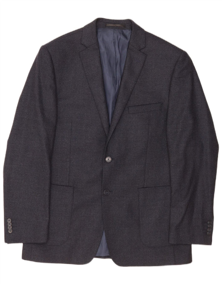 Daniel Hechter Veste blazer à 2 boutons pour homme UK 38 laine gris moyen