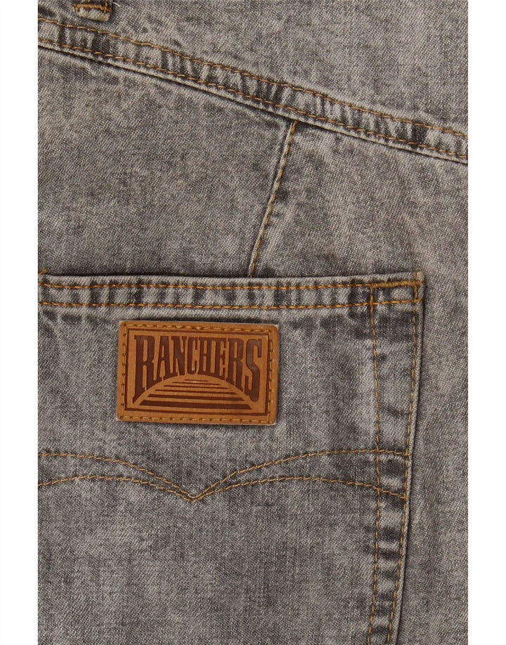 jupe en jean vintage femme W28 gris moyen
