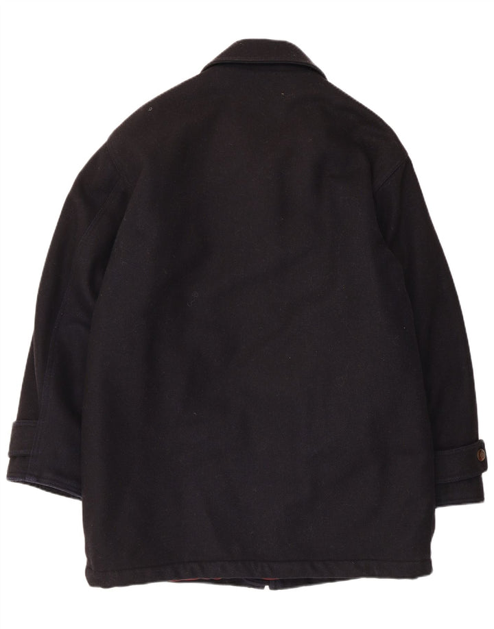 Polbot Manteau Homme UK 38 Laine Bleu Marine Moyen