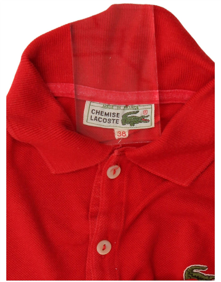 LACOSTE Polo Femme Taille 38 Coton Rouge Moyen