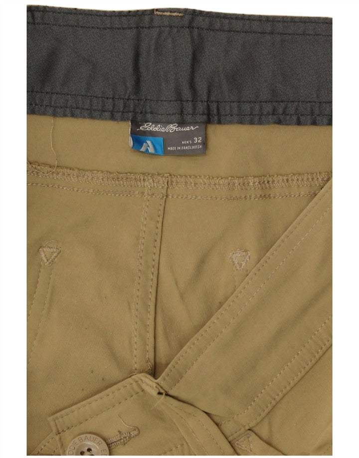Eddie Bauer Short cargo pour homme W32 Large Kaki Nylon