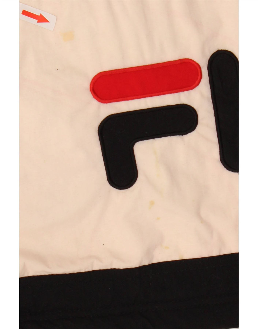 Fila Veste matelassée graphique pour hommes UK 38 Nylon color block noir moyen