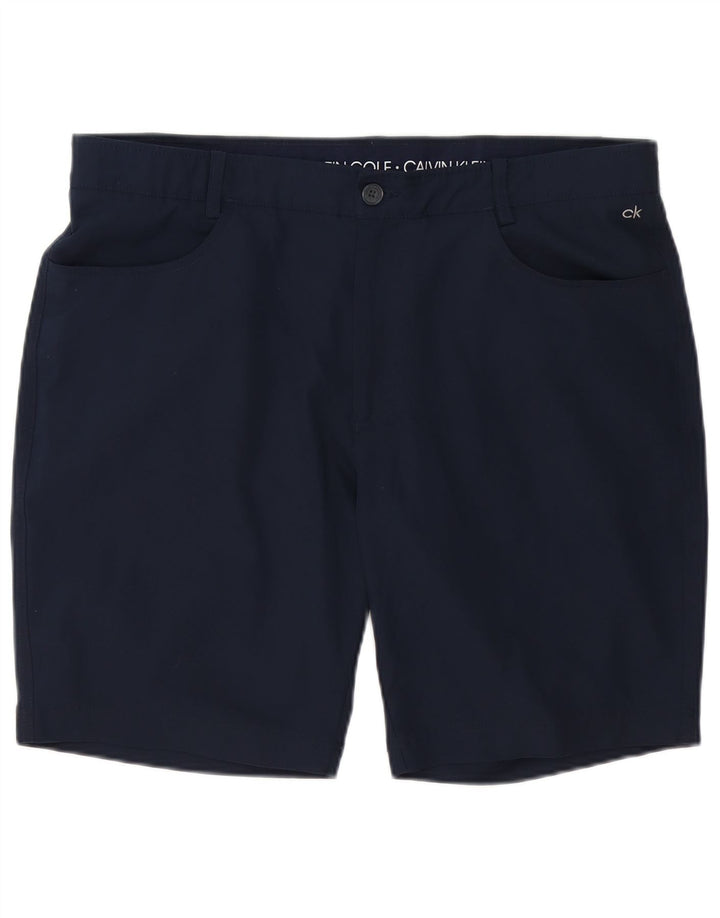 CALVIN KLEIN Short décontracté pour homme W38 XL Bleu marine Polyester