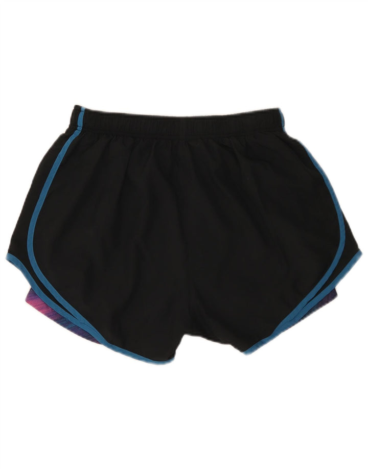 Nike Short de sport Dri Fit pour femme UK 14 Large Noir Polyester