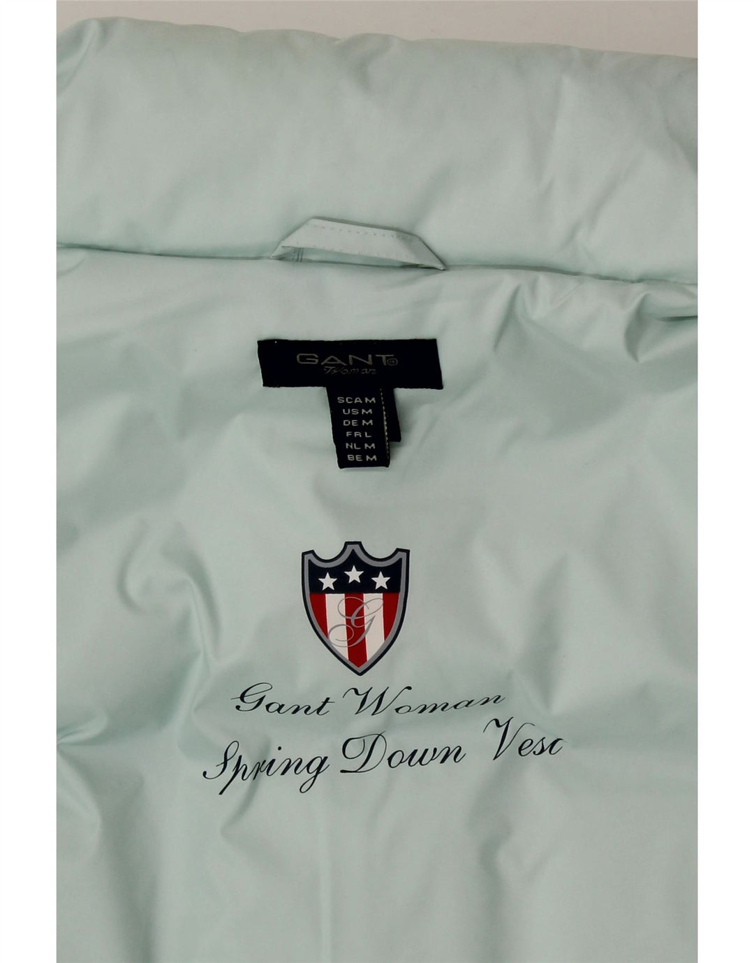 GANT Femme Gilet Rembourré UK 14 Medium Turquoise Polyester