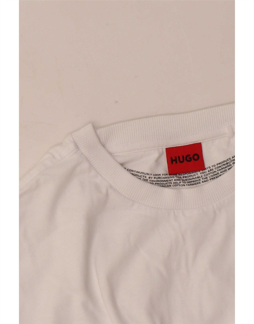 Hugo Boss Haut T-Shirt Graphique Homme Blanc Moyen