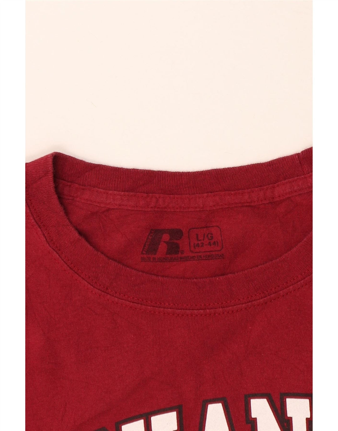 Russell Athletic Hommes Arkansas Razorbacks T-Shirt Graphique Haut Grand Rouge