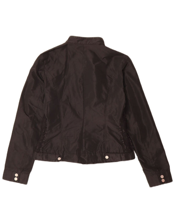 Guess By Marciano Veste Bomber Femme IT 42 Polyester Noir Moyen