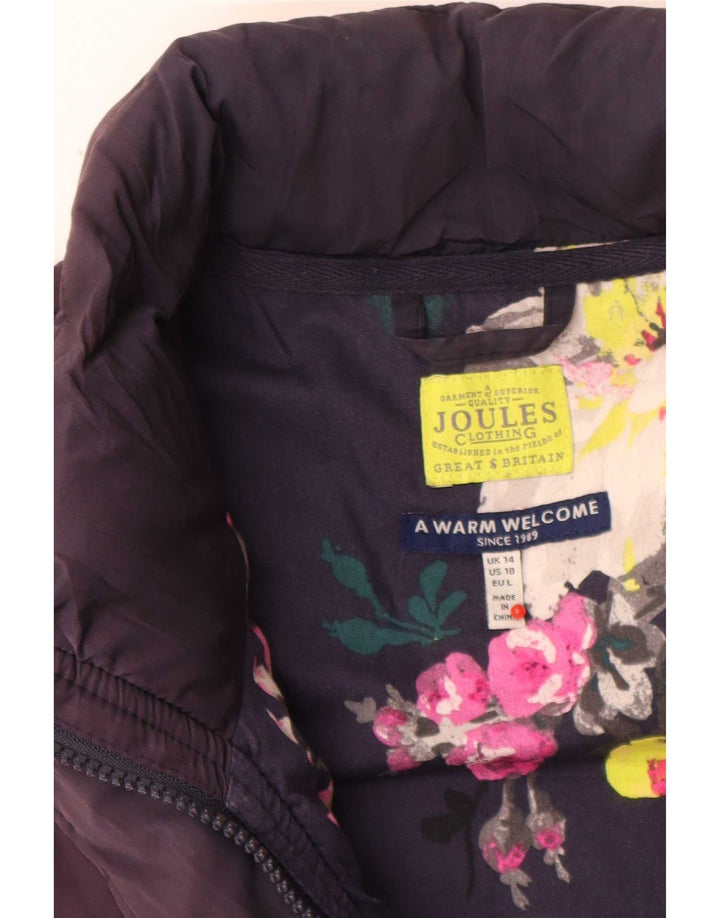Joules Gilet rembourré pour femme UK 14 Large Bleu marine Polyester