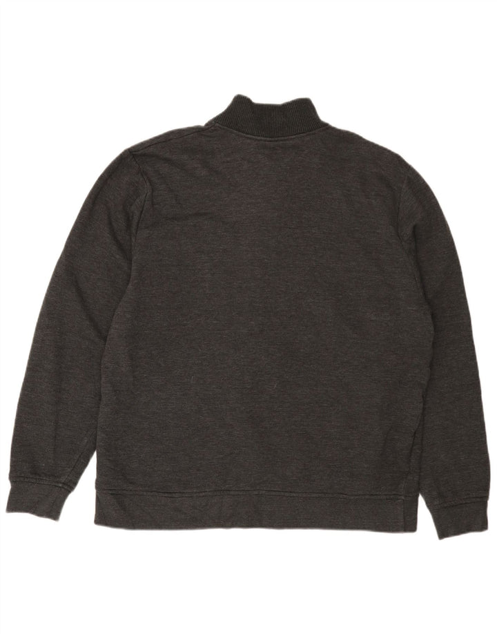 ORVIS Sweat-shirt à col zippé pour homme, grand gris moucheté