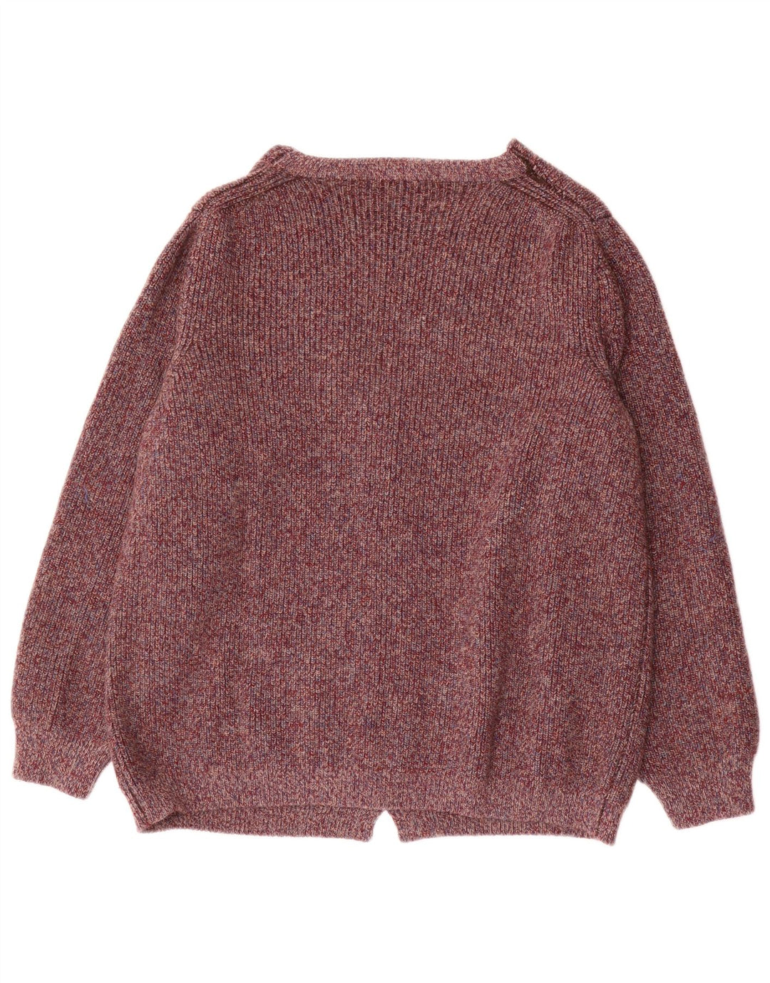 vintage Homme Cardigan Pull IT 50 Laine Violet Moyen