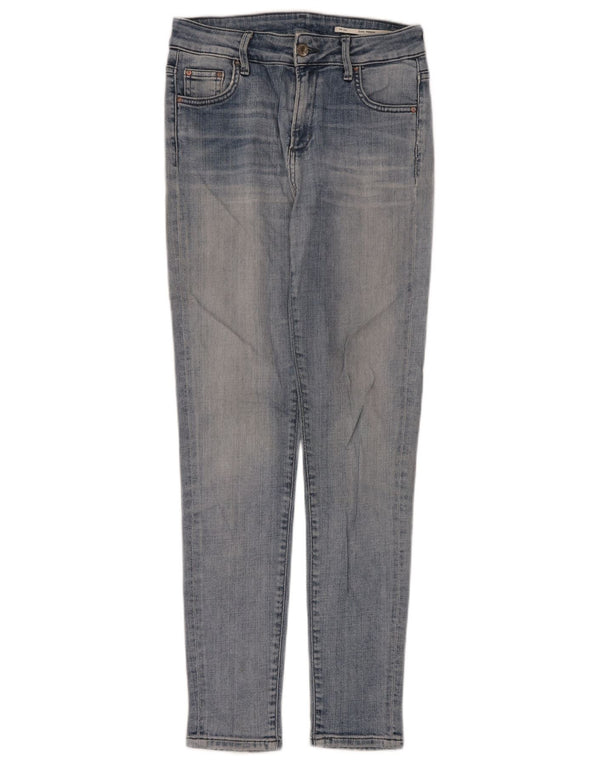 Zara Jean court taille haute pour femme EU 38 XS W26 L28 Bleu