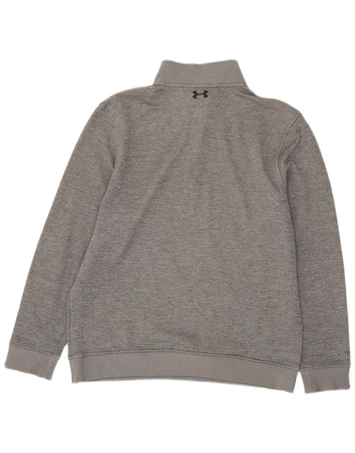 Under Armour Cold Gear Sweat-shirt à col zippé pour homme Taille L Gris chiné