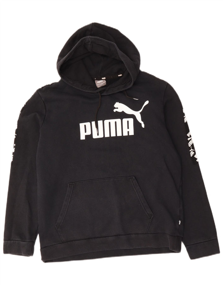 Puma Pull à Capuche Graphique Homme Noir Moyen Coton