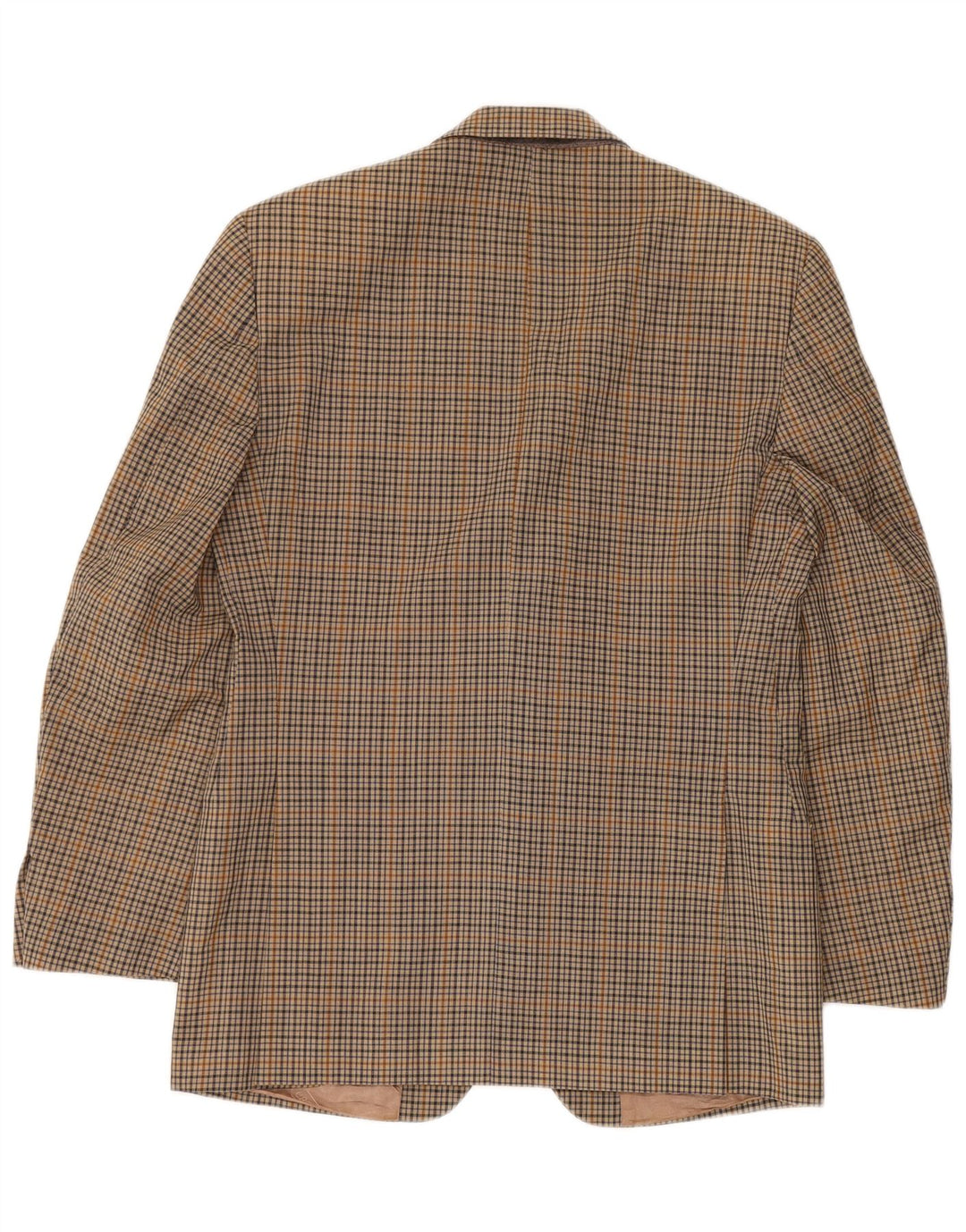 Cacharel Veste Blazer 2 Boutons Homme IT 48 Laine à Carreaux Marron Moyen