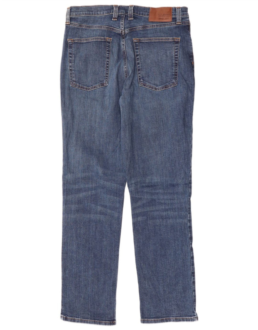 L.L.BEAN Jean droit homme W33 L30 bleu coton