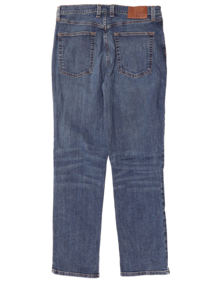 L.L.BEAN Jean droit homme W33 L30 bleu coton