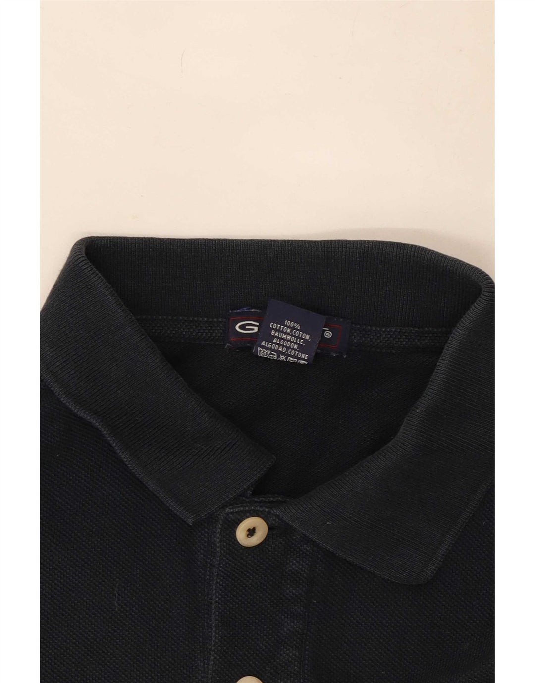 Gant Polo Homme Grand Noir Coton