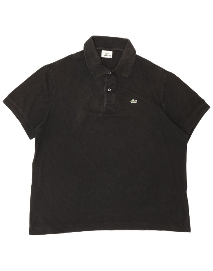 Lacoste Polo Homme Taille 7 2XL Coton Noir