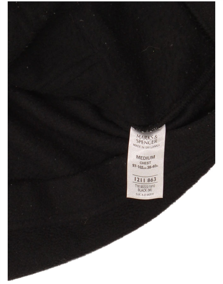 Marks & Spencer Veste polaire pour homme UK 38 Medium Noir Polyester