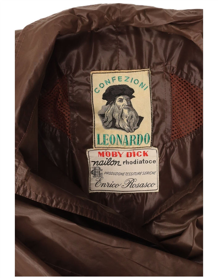 LEONARDO Manteau imperméable pour femme UK 44 Marron moyen