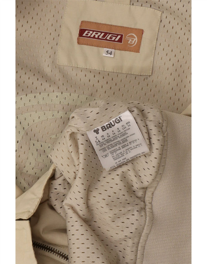 Brugi Veste Bomber Homme UK 44 2XL Beige Coton