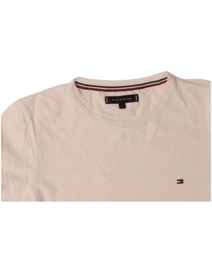 TOMMY HILFIGER T-Shirt Homme Haut Petit Blanc Coton