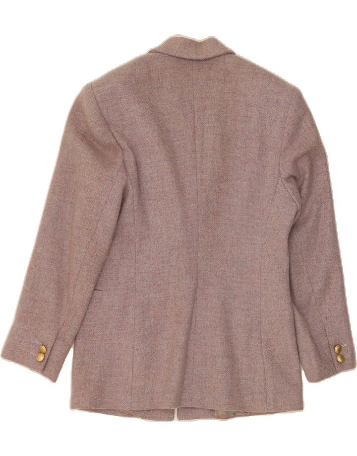 TRUSSARDI Womens 1 Button Blazer Jacket IT 44 Medium  Pink Wool Vintage Trussardi and Second-Hand Trussardi from Messina Hembry 