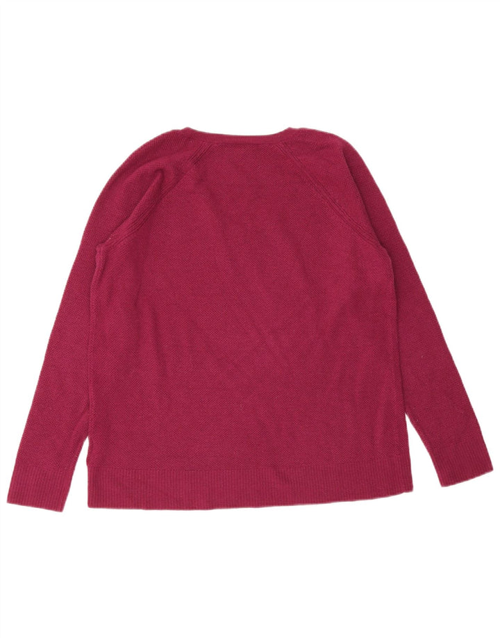 Gap Pull col V pour femme UK 10 Petit nylon rose