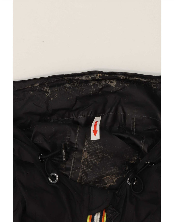 K-Way Veste de pluie à capuche pour homme UK 36 Small Noir