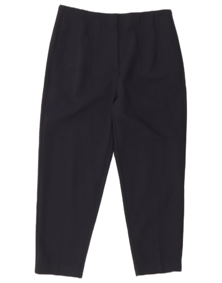 Marks & Spencer Pantalon court pour femme UK 12 Medium W28 L23 Bleu marine