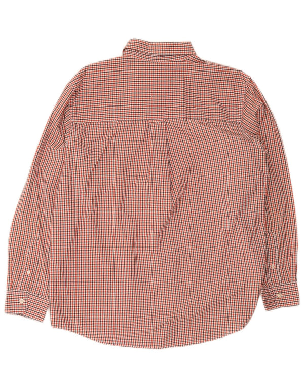 Chaps Chemise facile d'entretien pour hommes, grand coton vichy rouge