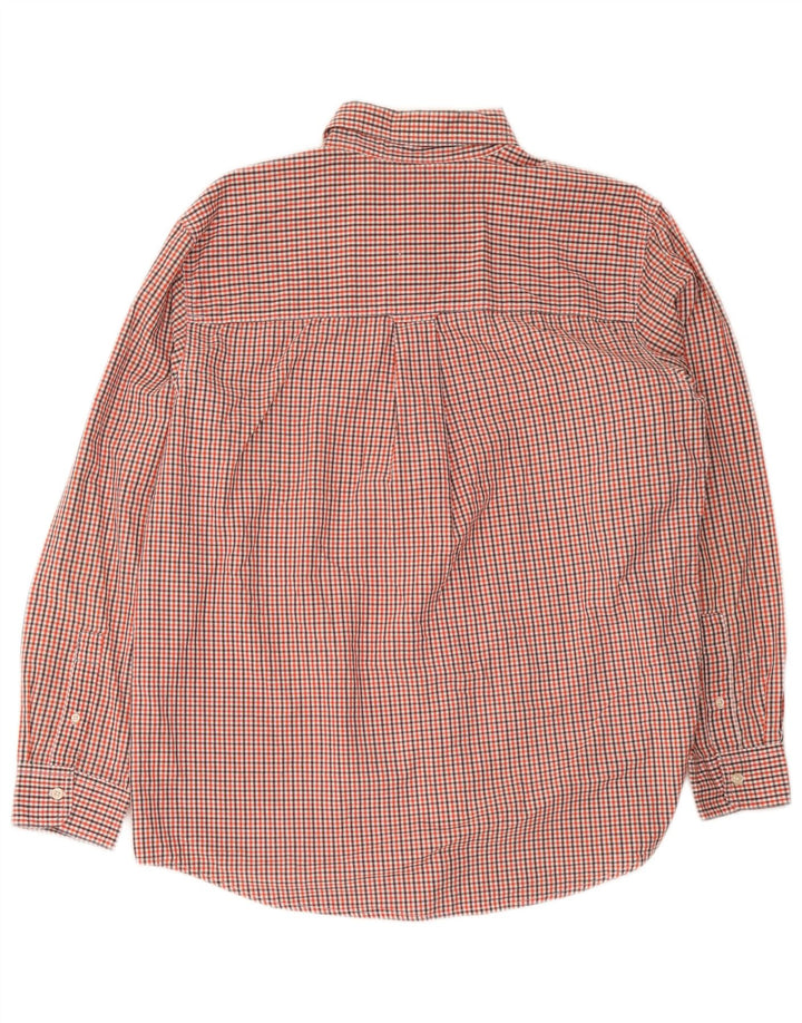Chaps Chemise facile d'entretien pour hommes, grand coton vichy rouge