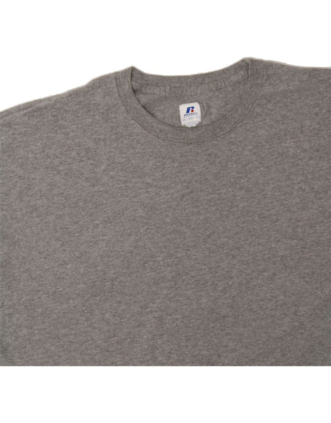 RUSSELL ATHLETIC Mens T-Shirt Top 2XL Grey Cotton Vintage Russell Athletic and Second-Hand Russell Athletic from Messina Hembry 