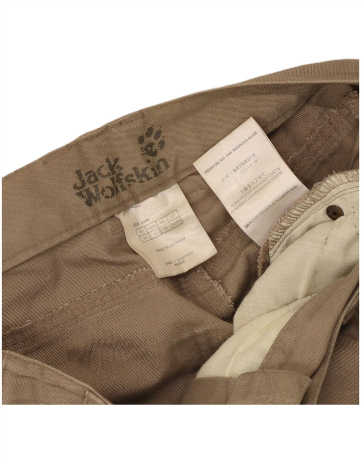 Jack Wolfskin Bermuda Cargo Homme W33 Grand Coton Beige