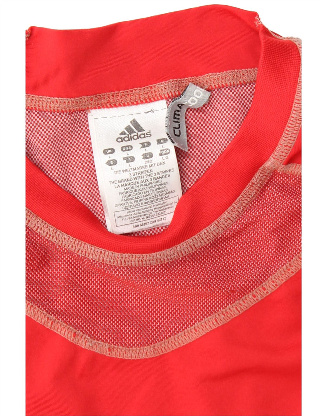 Adidas Hommes Climacool T-Shirt Haut Grand Rouge Colorblock Polyester