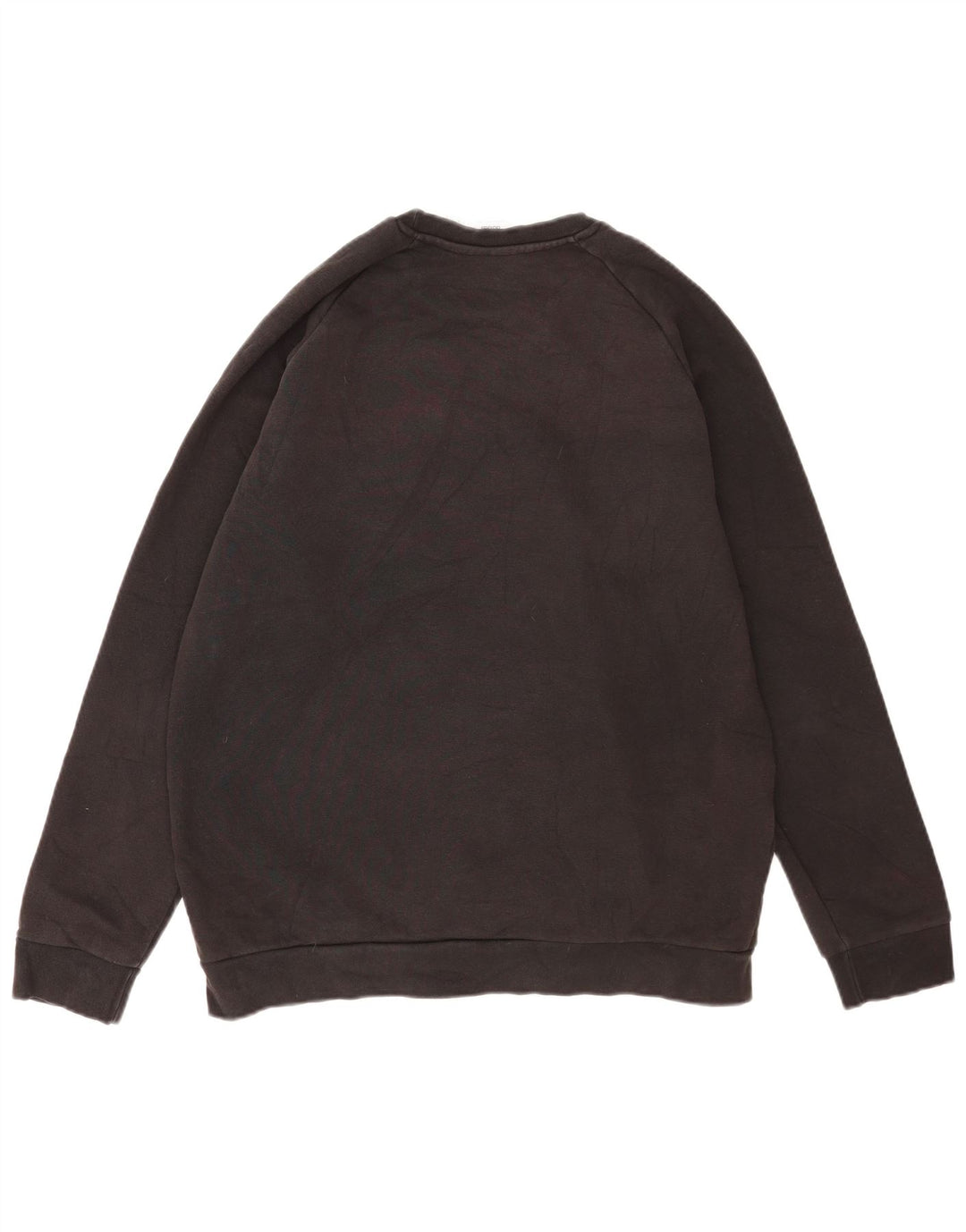 Adidas Sweat-shirt pour homme en coton noir Taille L
