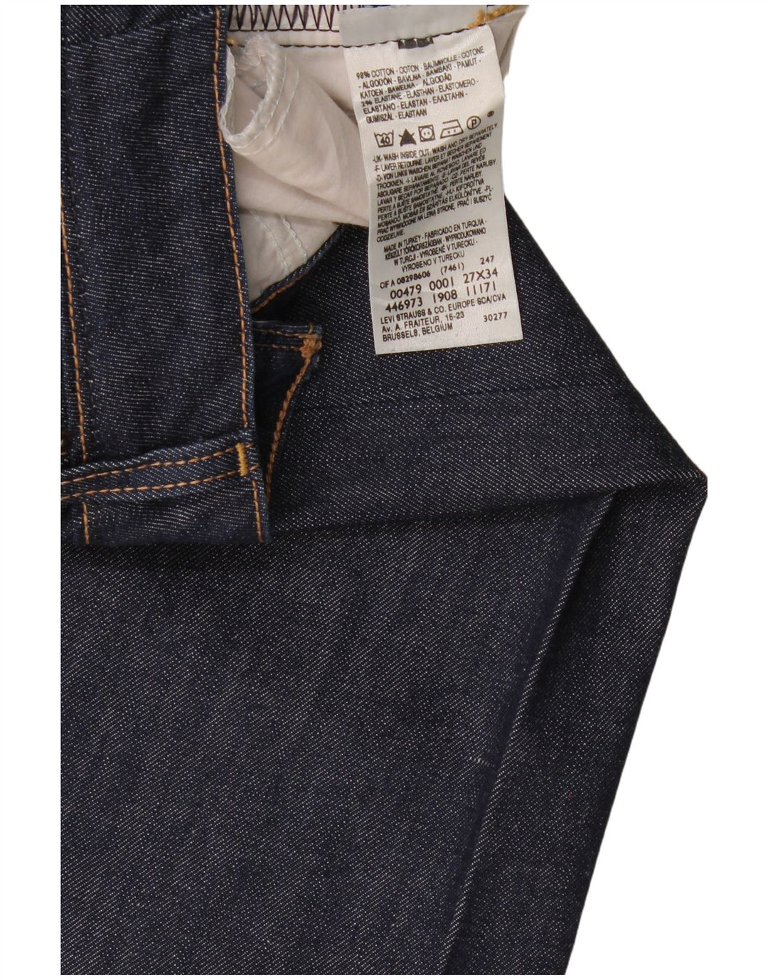 Levi's Jean évasé 479 Booty Femme W27 L34 Bleu Marine Coton