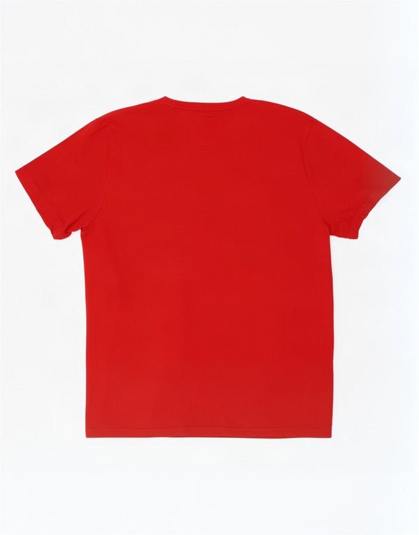 Hollister T-shirt graphique pour homme XL Rouge Coton
