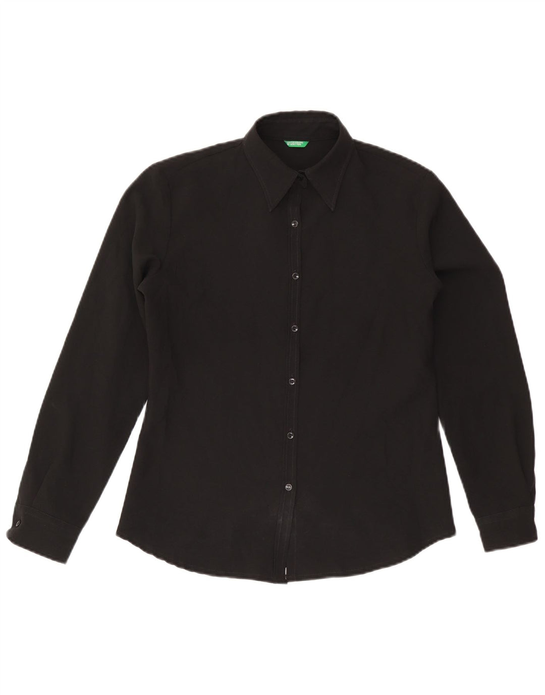 Benetton Chemise Femme UK 14 Medium Noir