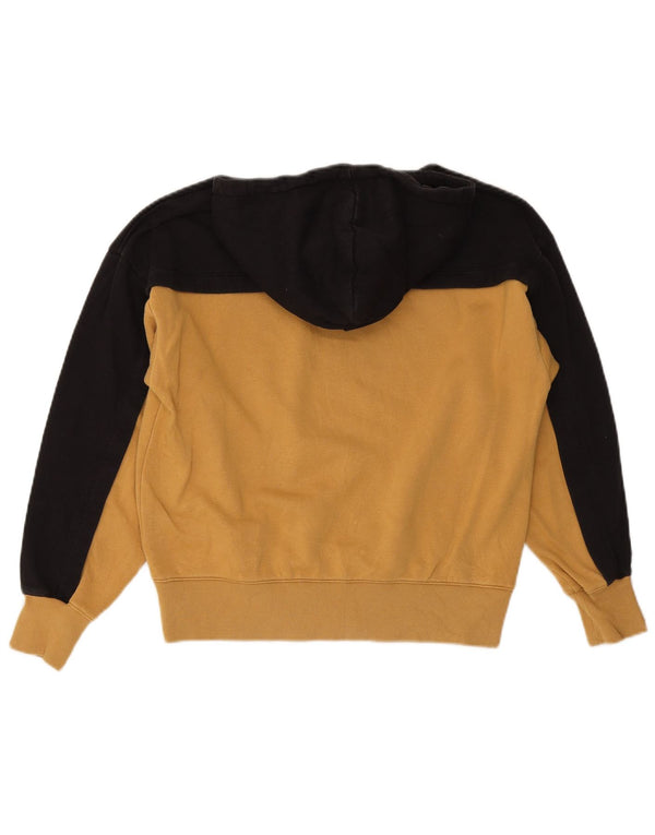 Champion Pull à capuche graphique pour femme UK 14 Jaune moyen Colourblock