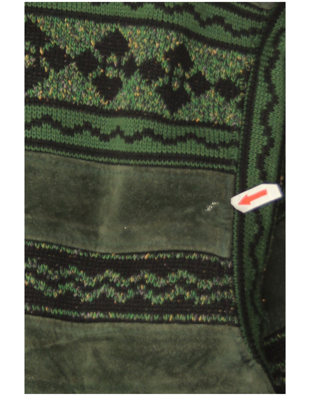 Breco's Veste Bomber En Daim Pour Homme IT 50 Grand Cuir Vert