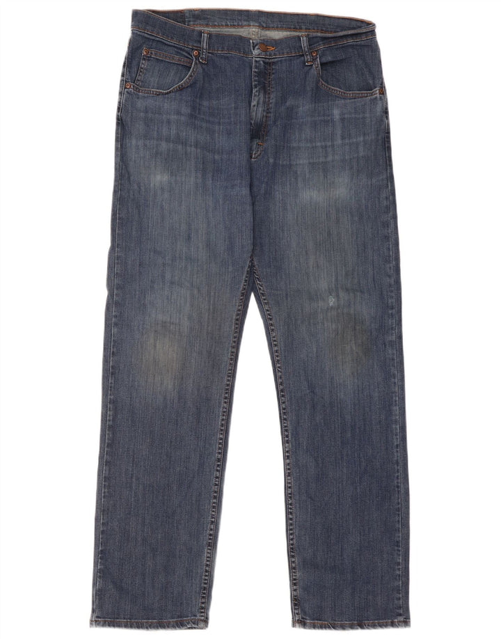 Wrangler Jean droit homme W36 L32 bleu coton